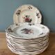 Series of 14 Sarreguemines France flat plates, Agreste collection