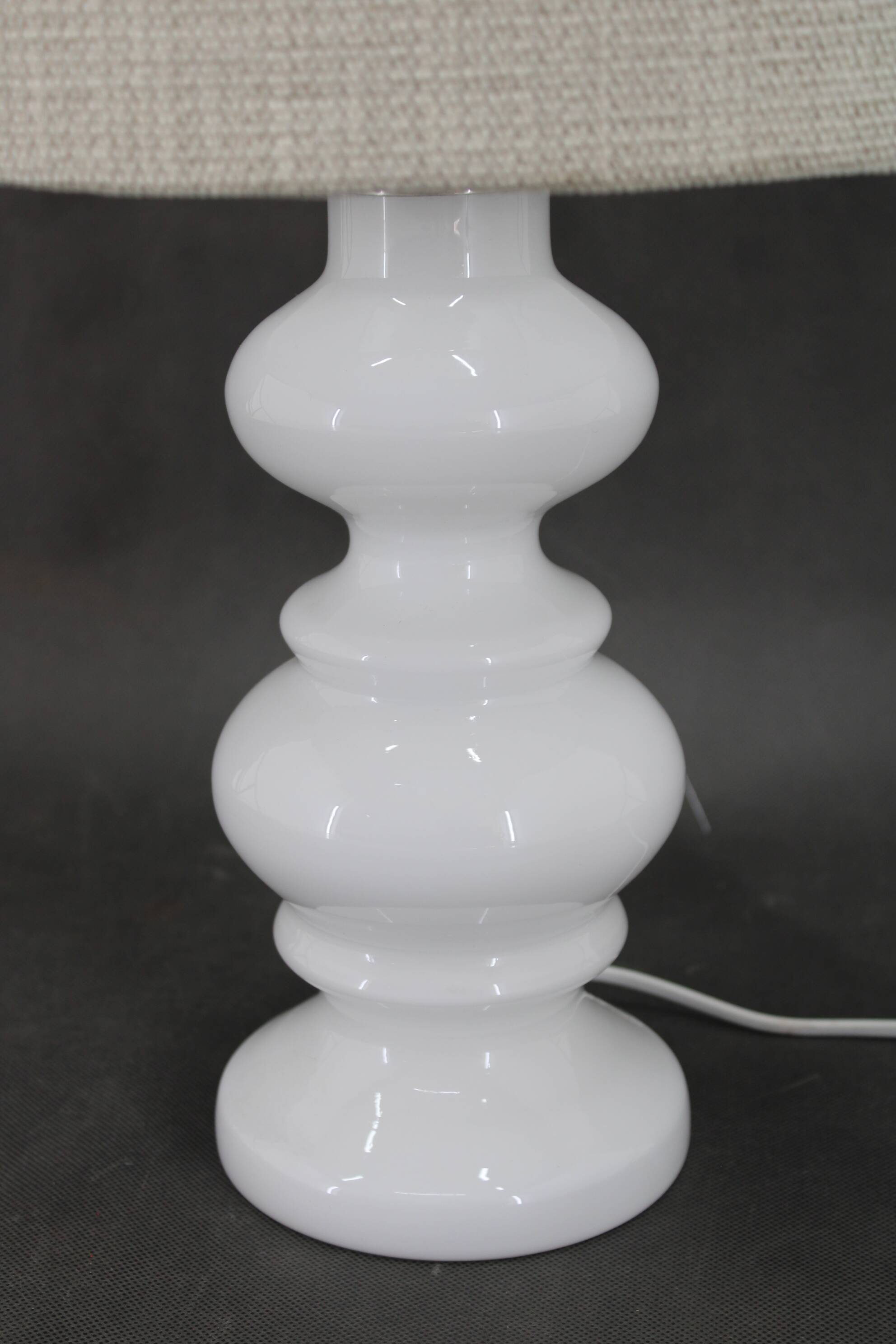 1970s Ceramic Table Lamp with New Fabric Shade, Italy