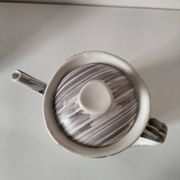 Cafetière Niderviller décor Chatons – faïence expressive années 50