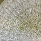Large gold wall or ceiling flush mount glass light