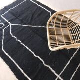 Black and white rug (Moroccan handmade) 250cmx150cm