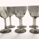6 Art Deco water glasses