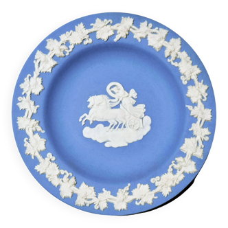 Wedgwood Coupelle de collection en jasperware bleu décor char antique