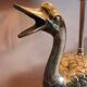 Lampe mid-century canard métal argenté