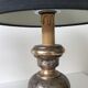 Paire de lampes florentines en bois doré, vers 1950.