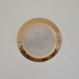 Wall light from the 80s vintage design gold glass