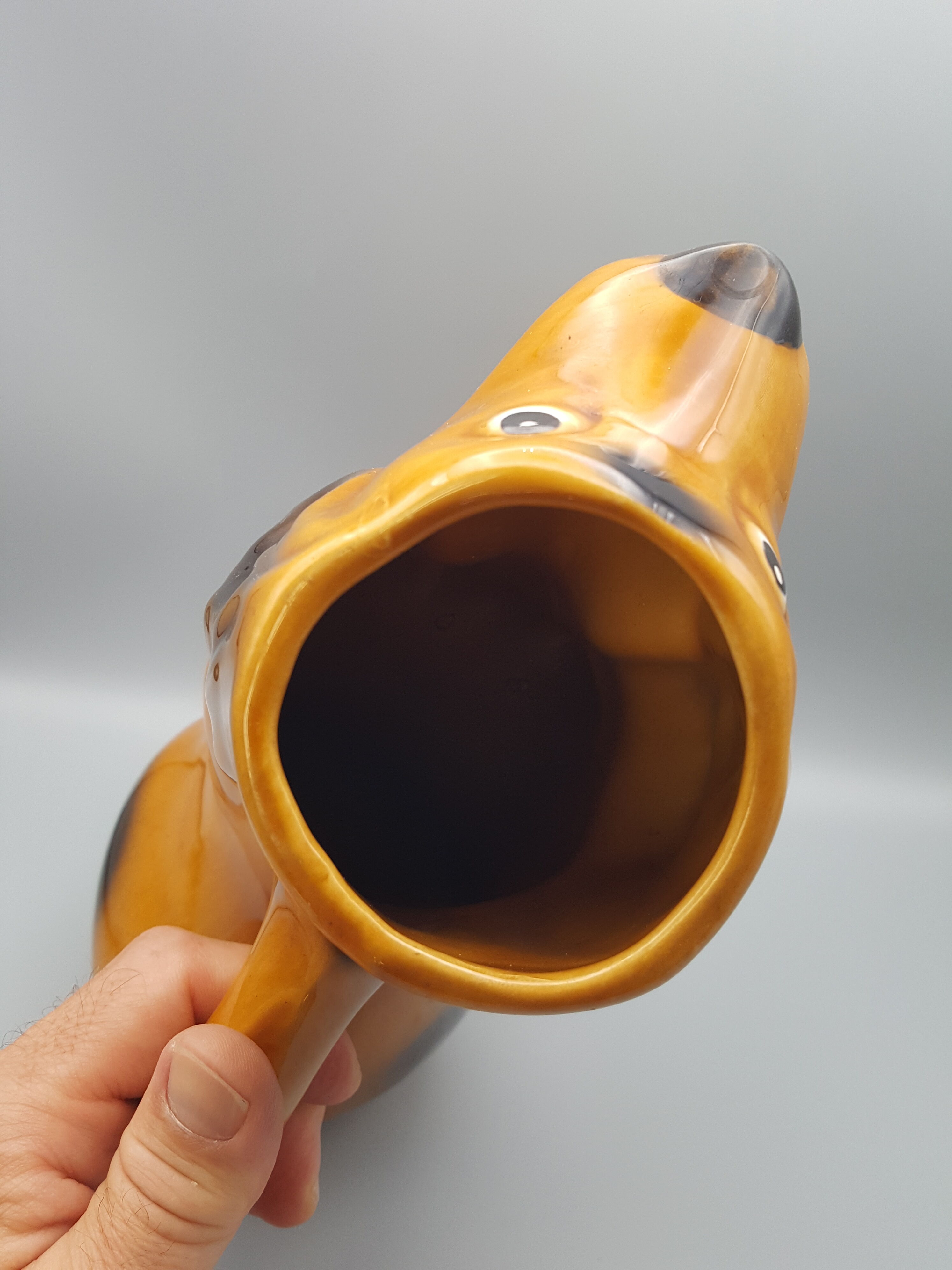 Zoomorphic pitcher in the shape of a dog