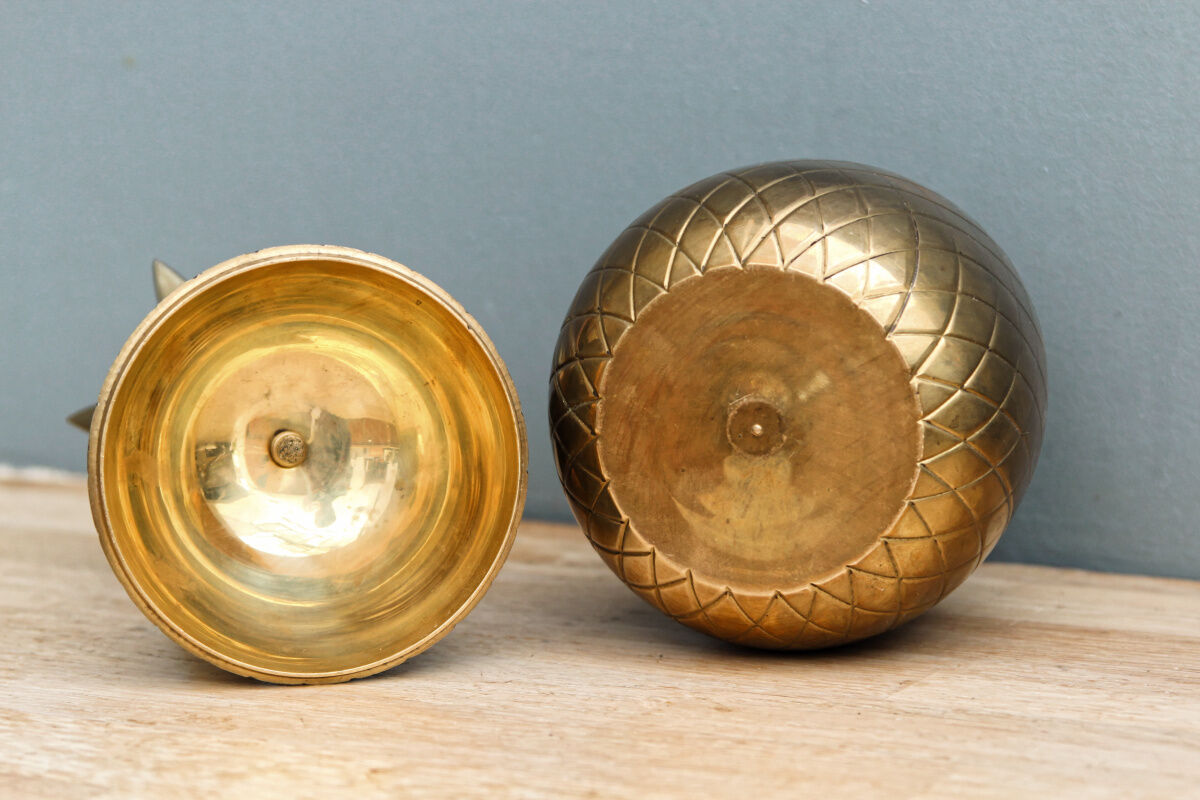 Pineapple vintage brass candy