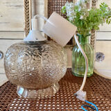 Vintage glass pendant light 1960 1970