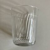 Set de 6 verres gobelets de verre pressé ondulations 1960 France