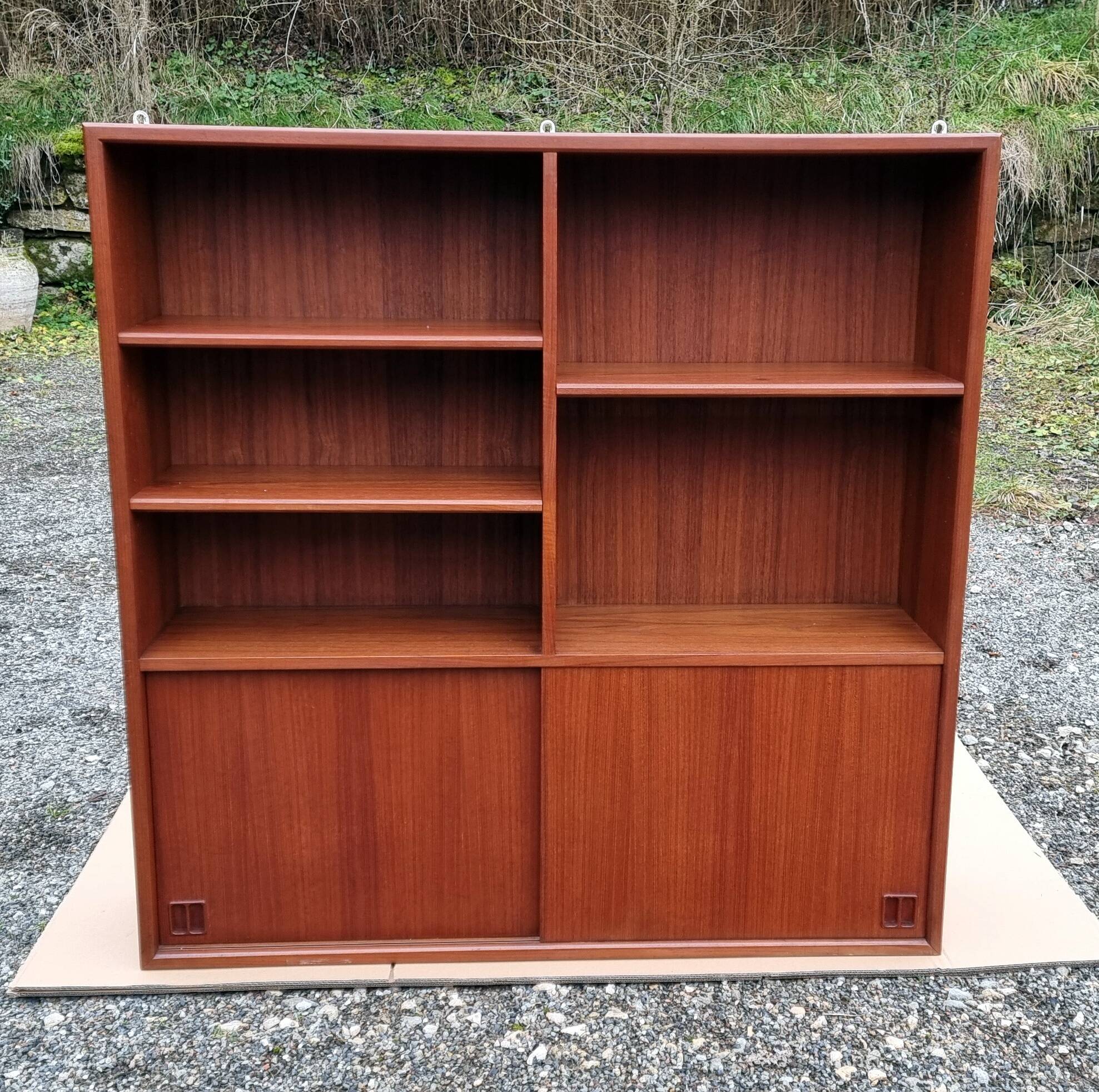 Scandinavian teak bookcase Samcom Denmark
