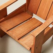 Gerrit Rietveld Pair of Crate Chairs + Table for Cassina 1934/ 1979