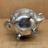 Silver metal teapot