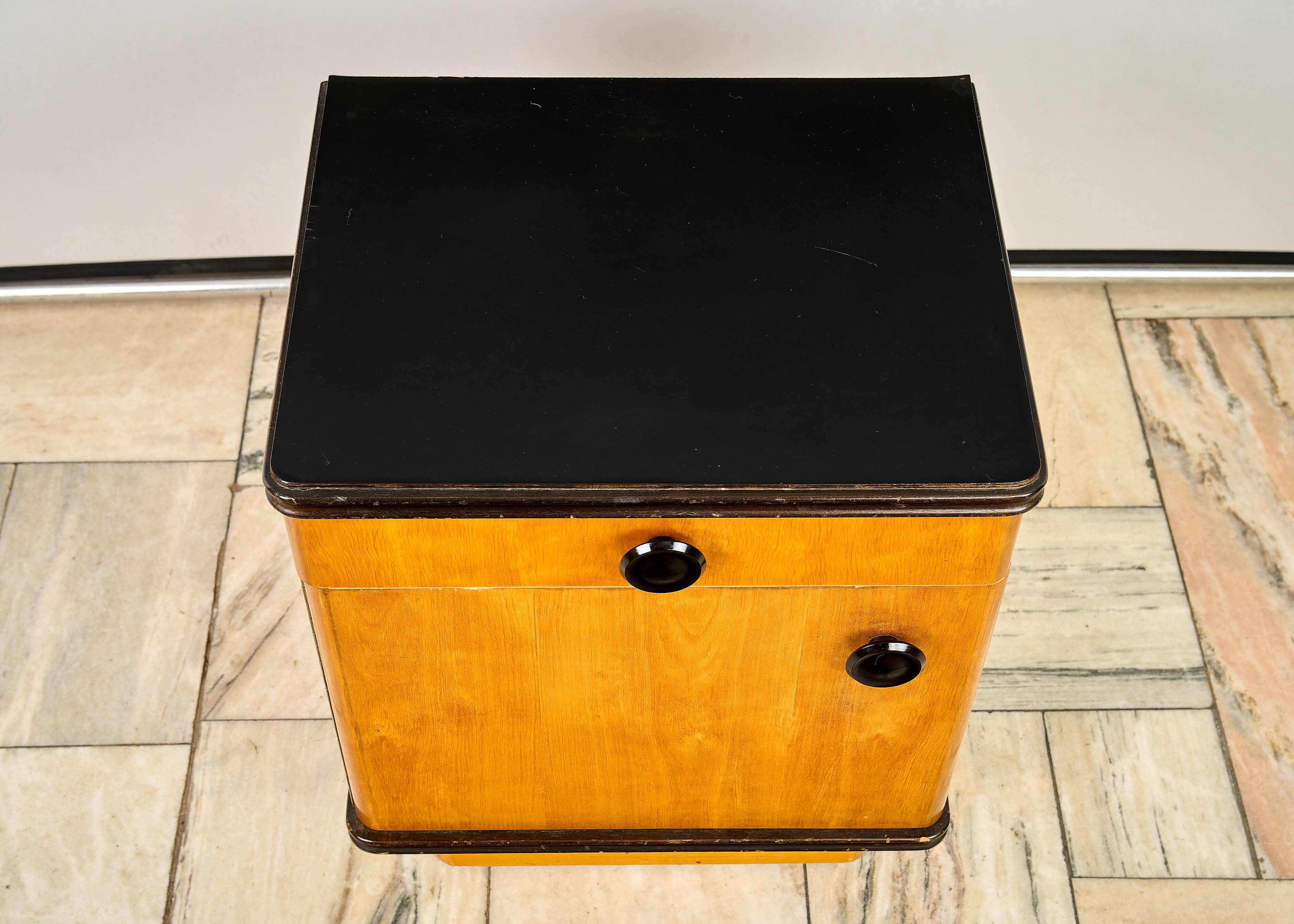 Mid-Century Nightstand by Jindrich Halabala for UP-Zavody