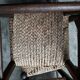 Lot de 6 chaises brutalistes paillées