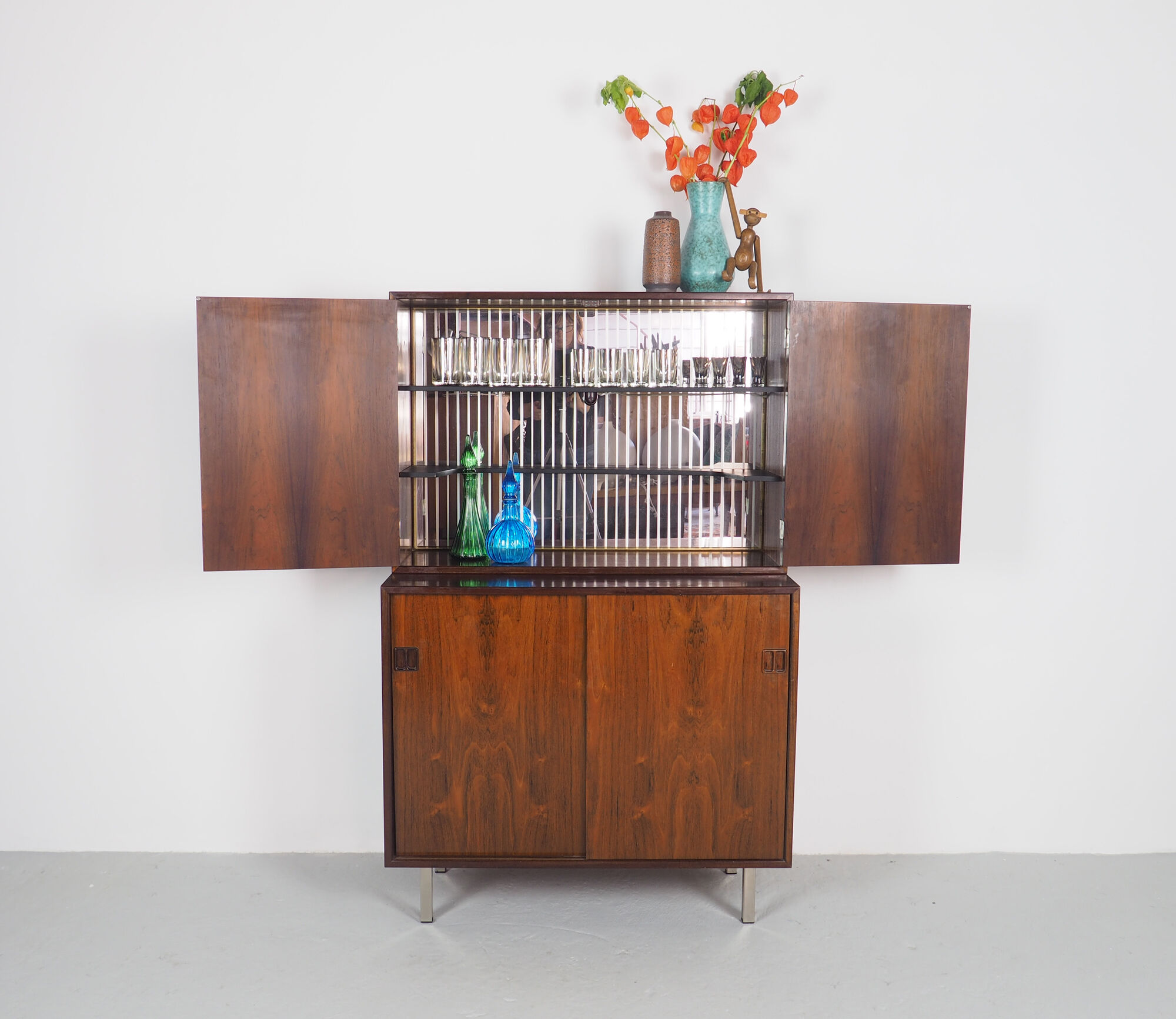 VintageDanish design rosewood bar cabinet, 1960's