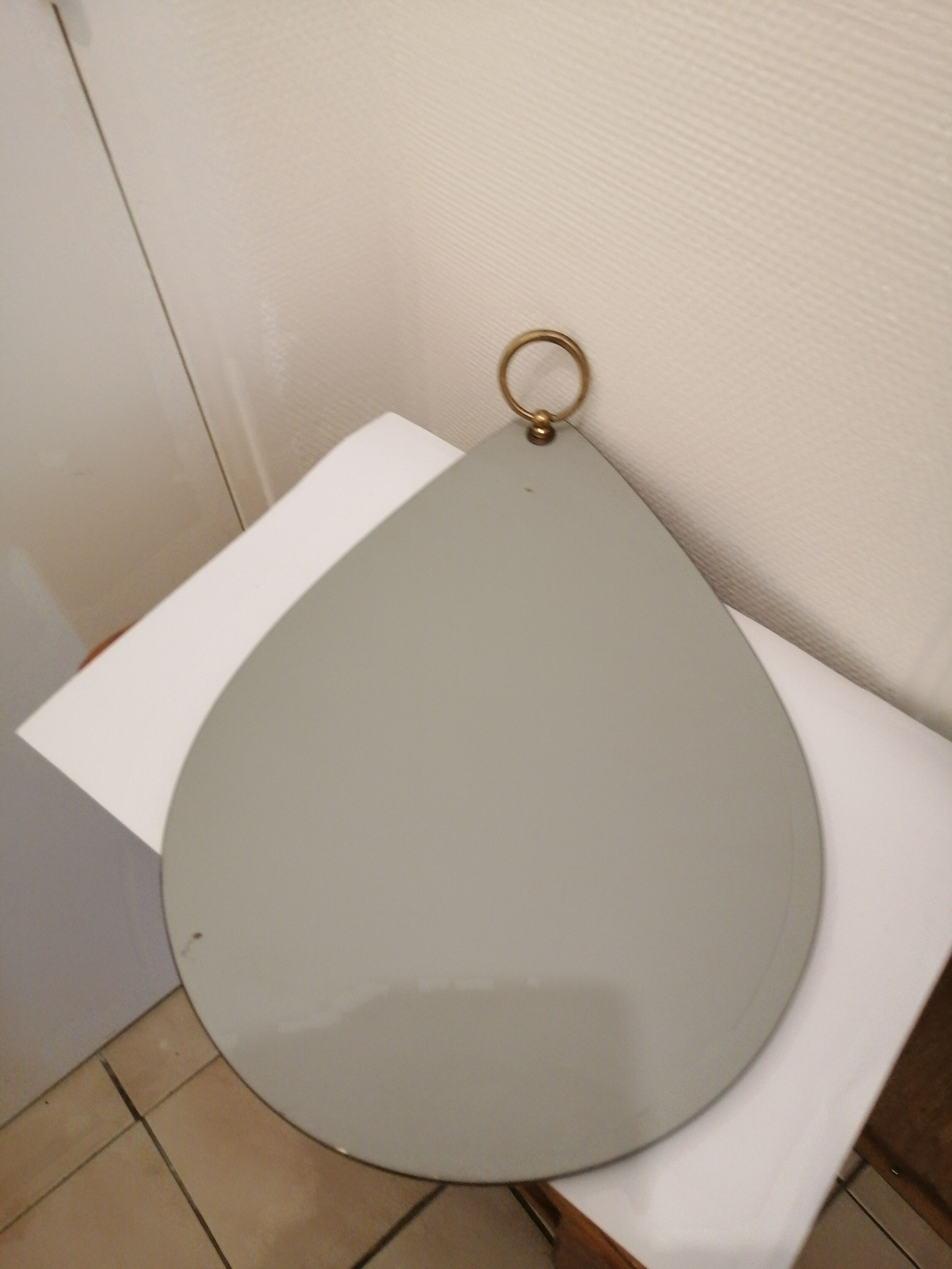 Vintage water drop mirror  30x43cm