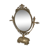 Brass psyche mirror