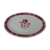 Dish earthenware floral decoration