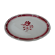 Plat faïence décor floral