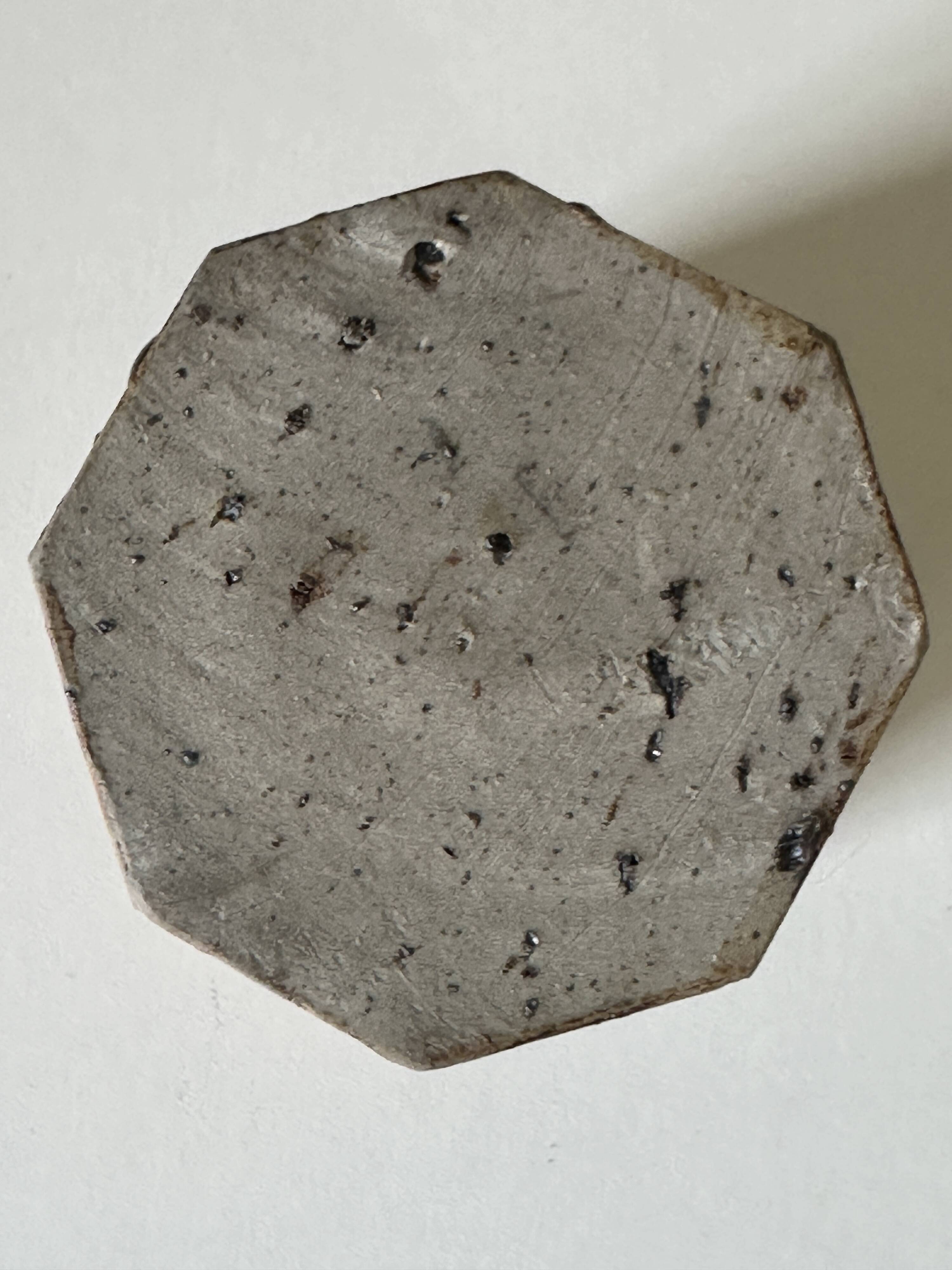 Vintage scarified stoneware vase pot from the 60s