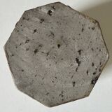 Vintage scarified stoneware vase pot from the 60s