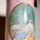 Opaline Vase Saint Louis peint main
