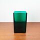 Minimalist mid-century glass block vase by Finncristall, Finland, 1960s.