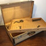 Suitcase wood vellum