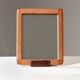 Miroir de table moderniste rare de Jacques Adnet des années 1950