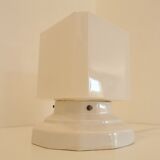 Lampe à poser Art déco blanche