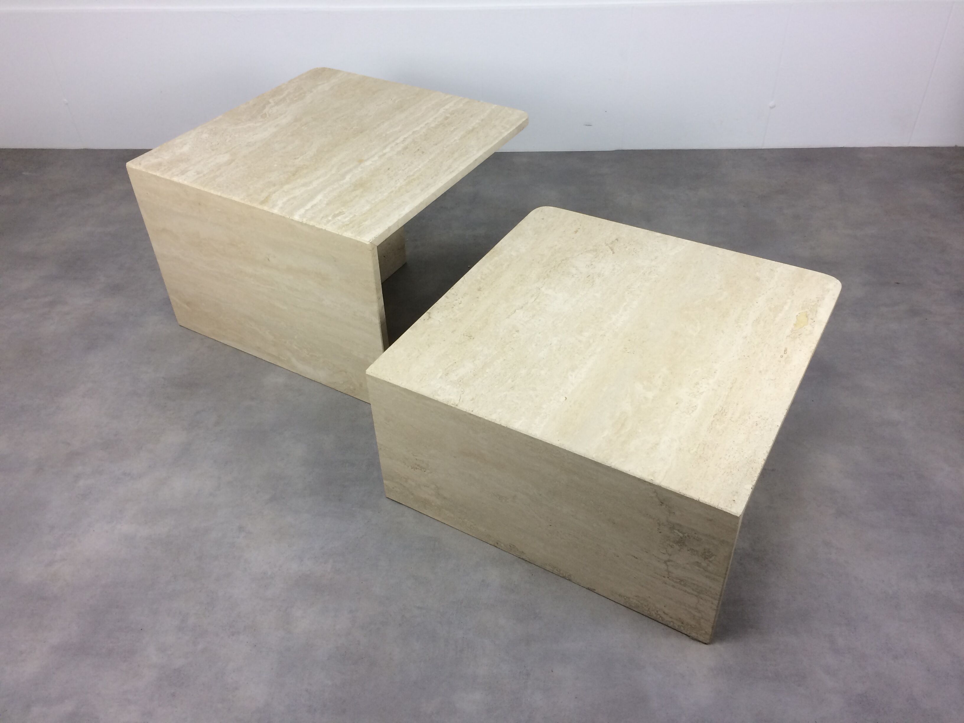 Travertine coffee table set, sofa tips