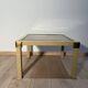 Metal and brass coffee table in ceramic by Nisco.