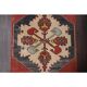 Vintage Turkish Oushak Handmade Wool Cotton Red Runner Rug 73x330
