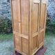 Vintage wardrobe with compass feet in beech