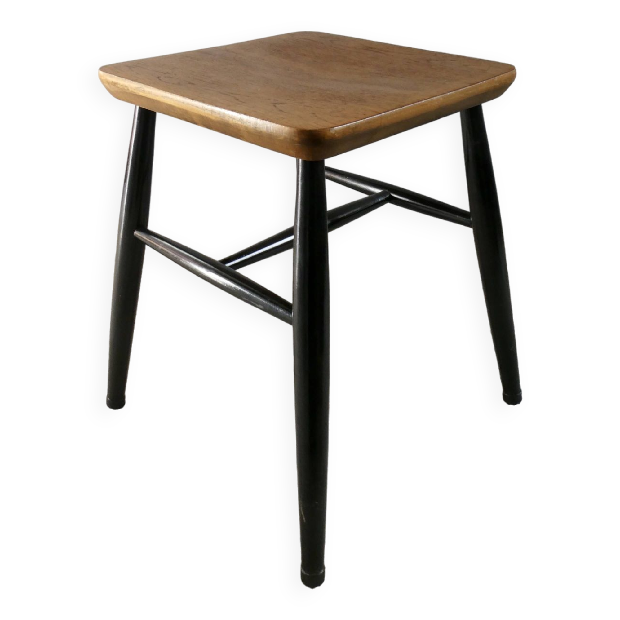 Wooden stool by Tapiovaara, 1960s