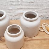 Lot 3 pots grès anciens