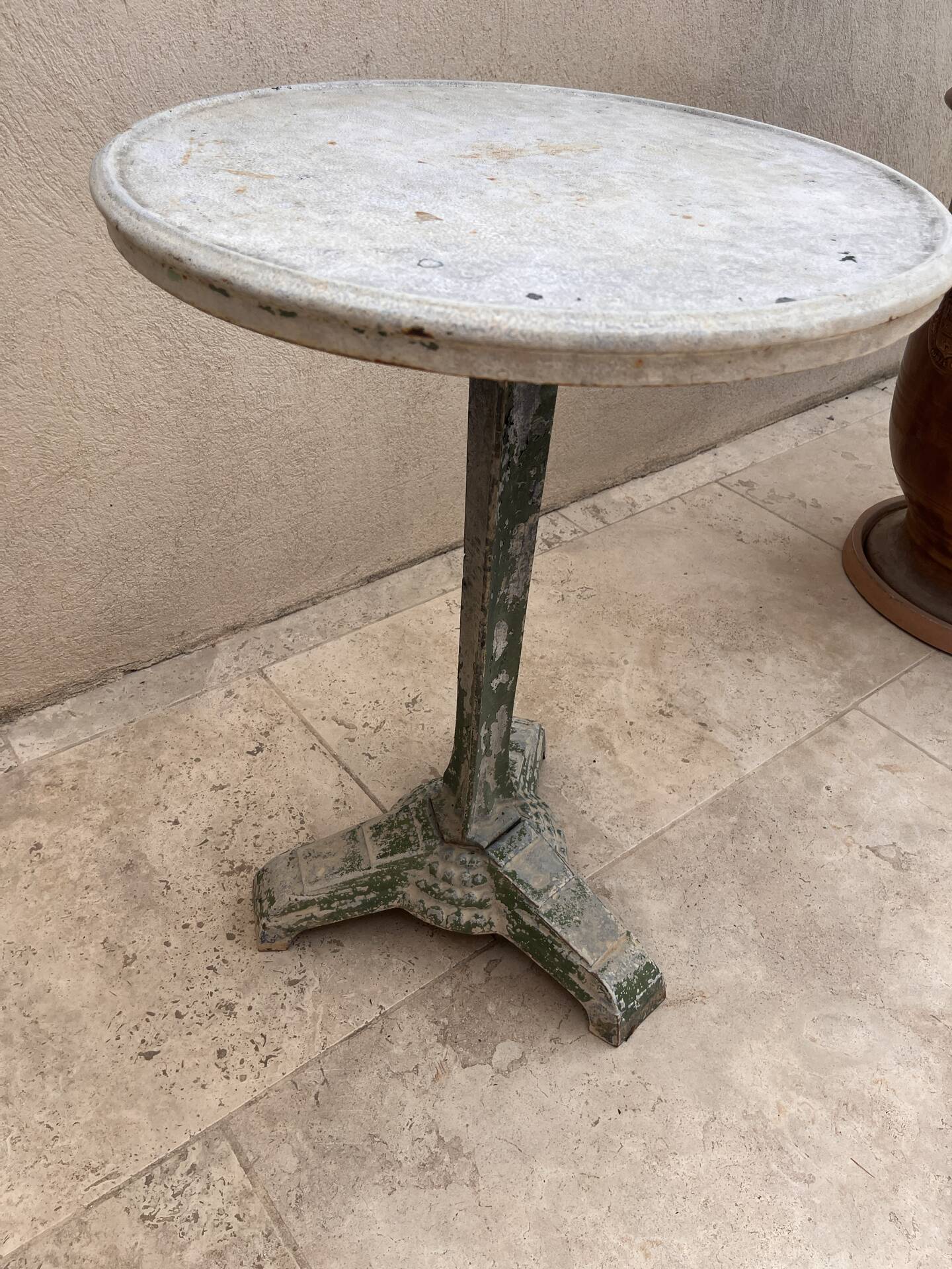 Art Deco cast iron side table