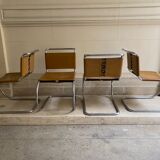 Set of 4 MR chairs by Mies Van der Rohe for Knoll