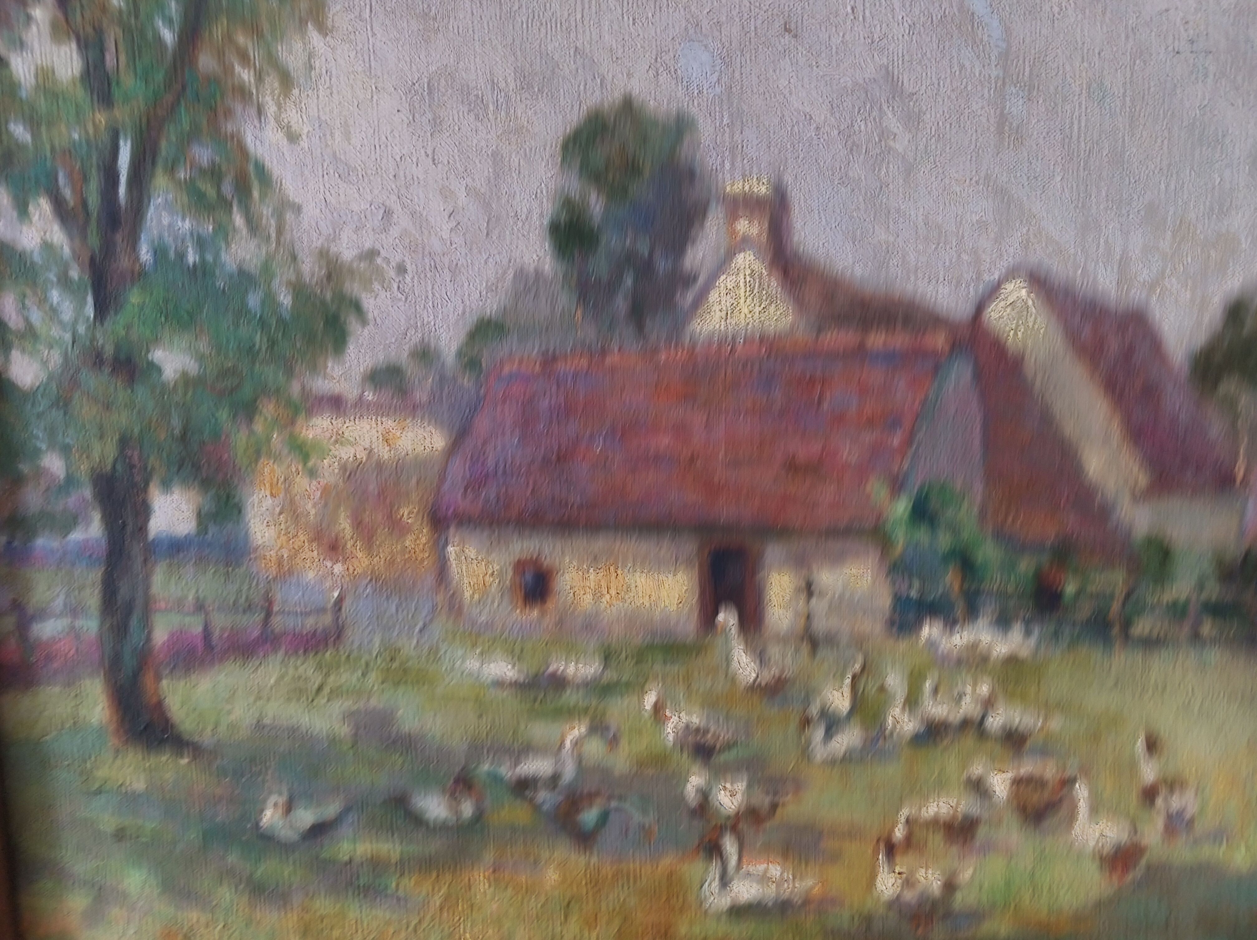 Table "farmyard" by Bourgain circa 1900