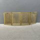 Antique brass fireplace screen from the 19th century by Bouhon Frères.