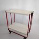 Vintage serving table in painted steel sheet from the years 80