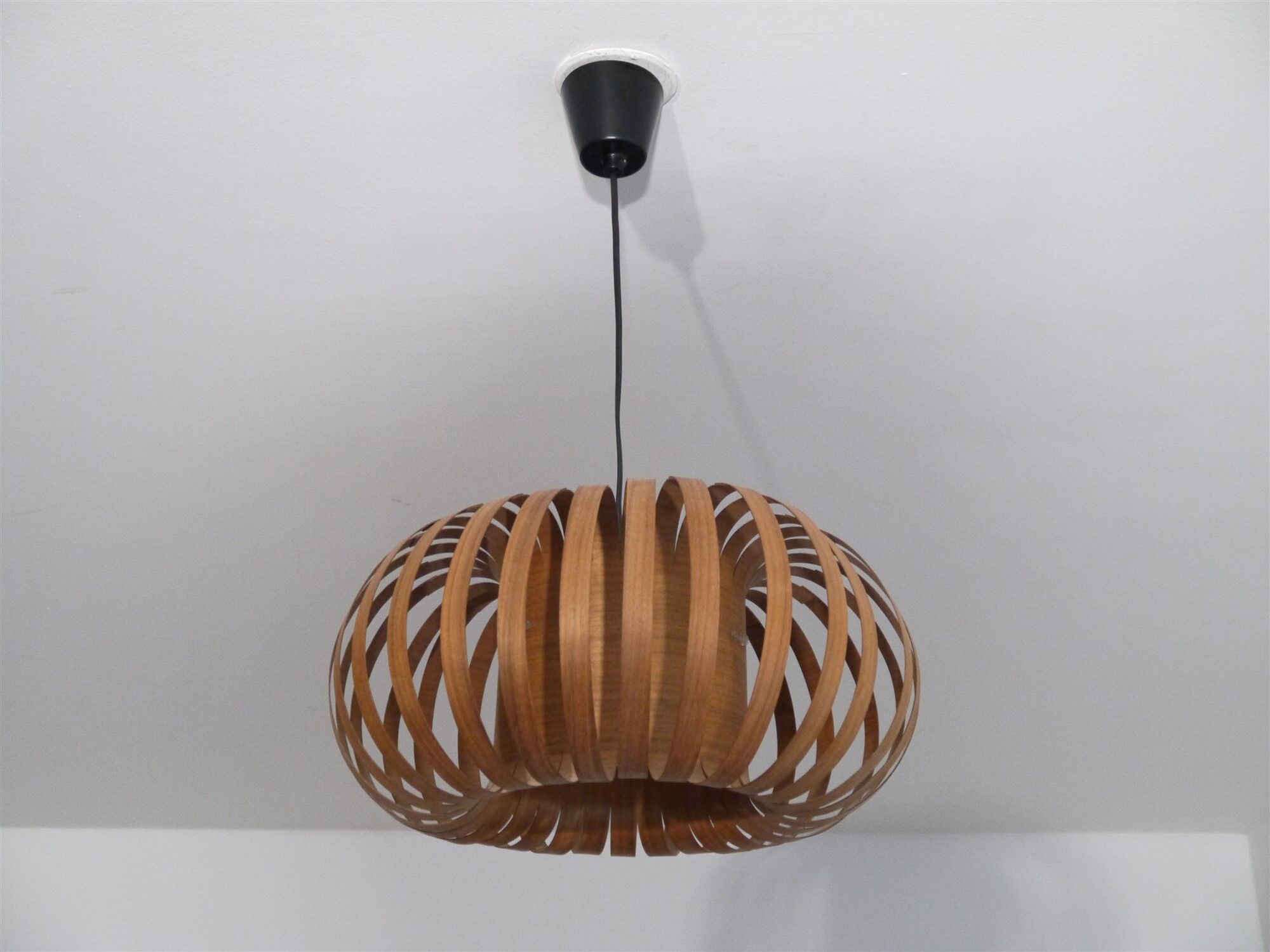Vintage Scandinavian wooden hanging 1970