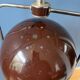 Vintage brown GEPO suspension | Space Age light fixture | Mid-Century Modern ceiling light