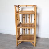 Low rattan shelf