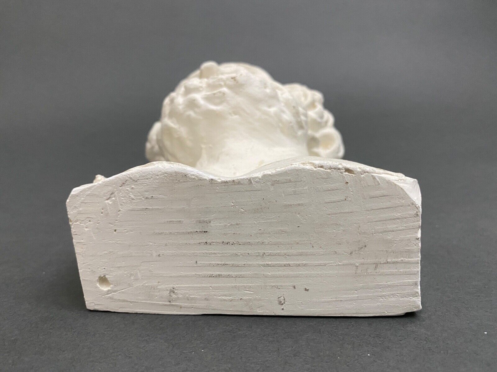 Bust of Socrates in plaster mid-twentieth artist's studio