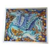 "Tapestry The Horses of Azure" by JC Duprez, 1960s-1970s