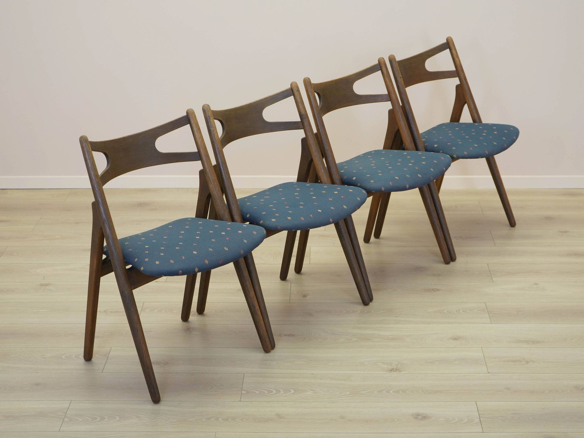 Set of four oak chairs, Danish design, 1960s, designer: Hans J. Wegner