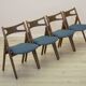 Ensemble de quatre chaises en chêne, design danois, années 1960, designer : Hans J. Wegner