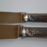 24 TABLE & DESSERT KNIVES SILVER METAL GOLDFORFER FRIONNET FRANCOIS LOUIS XV